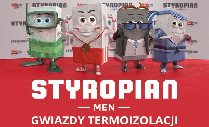 Startuje kampania Polskiego Stowarzyszenia Producentów Styropianu "STYROPIAN.men - Gwiazdy Termoizolacji"