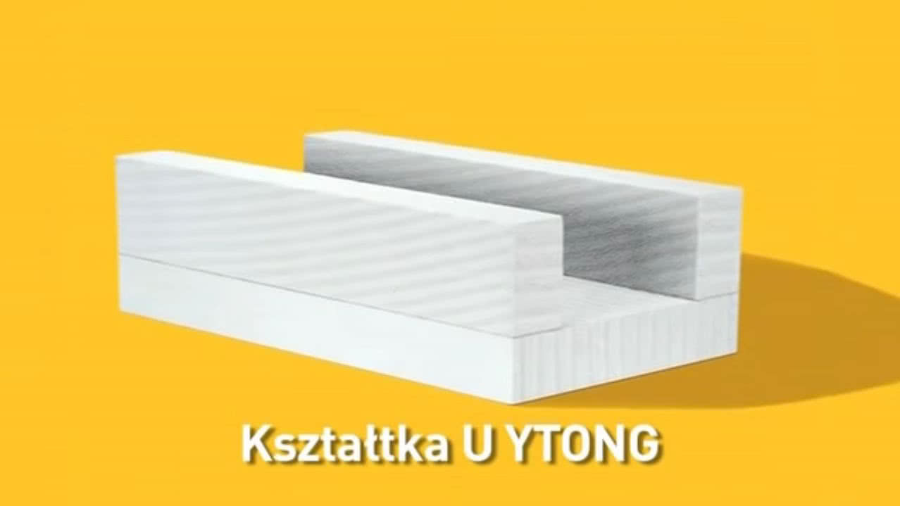 Kształtka nadprożowa z betonu komórkowego U Ytong. fot. Xella