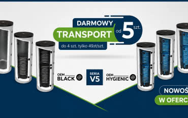 Wakacyjna promocja B2B na zbiorniki OEM V5. Transport gratis już od 5 sztuk