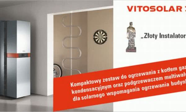 Złoty Instalator przyznany za centralę Vitosolar 300-F